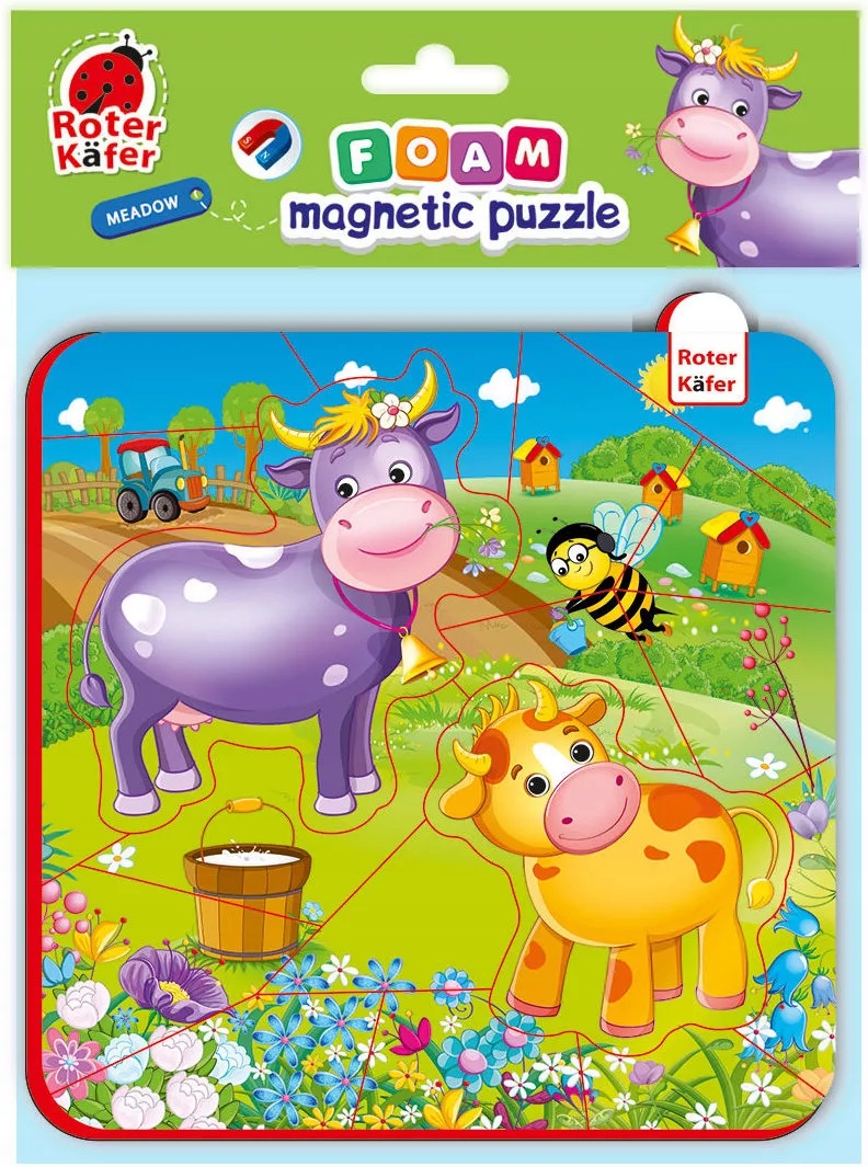 

Piankowe puzzle magnetyczne Zwierzęta na farmie
