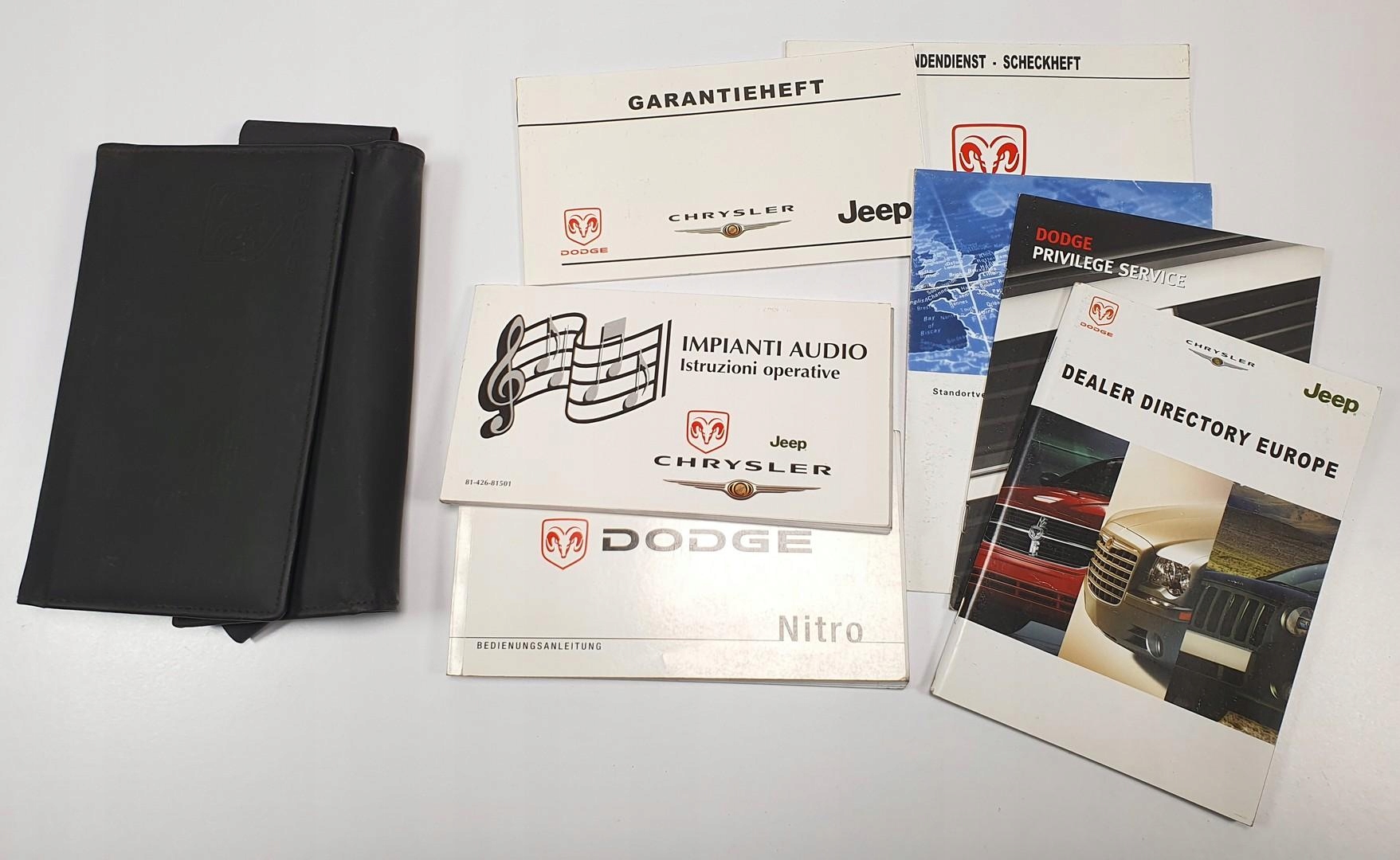 INSTRUKCJA OBSŁUGI + ETUI DODGE NITRO