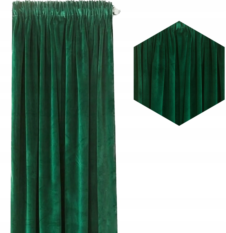 

Gotowe Zasłony Welurowe Velvet 140x270 Na Taśmie