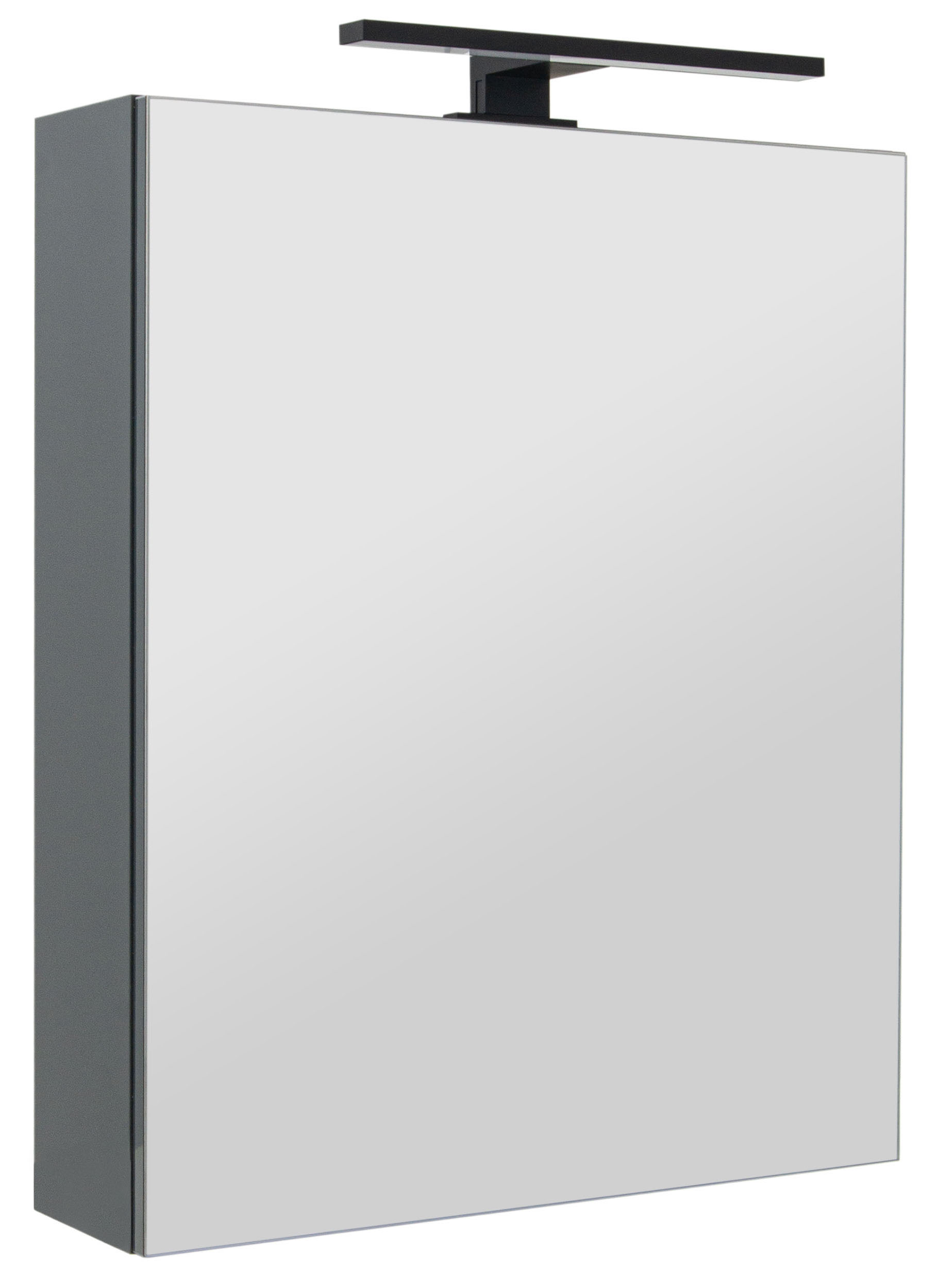 SZAFKA ŁAZIENKOWA Z LUSTREM OŚWIETLENIEM LAMPKĄ LED LUSTRZANA WISZĄCA 50 cm