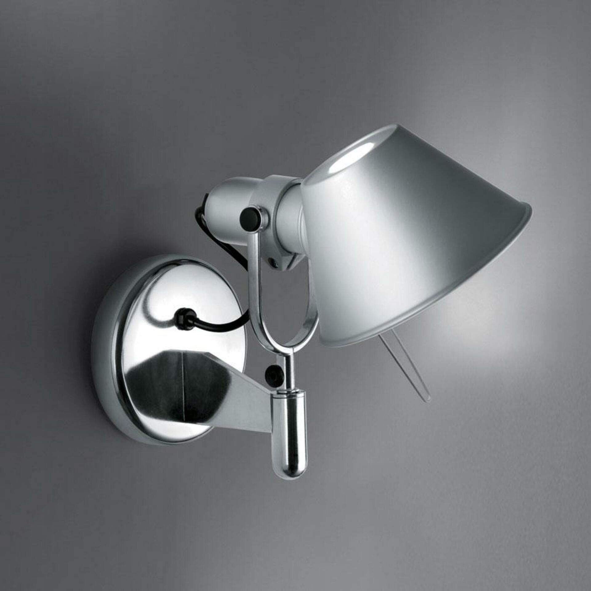 Artemide Tolomeo Faretto A025450 nástenné svietidlo bez vypínača, hliník