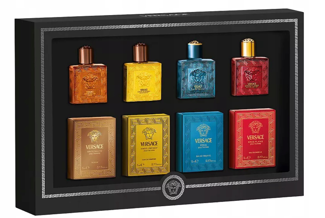 Versace miniaturowy zestaw dla mężczyzn 4x5ml Eau Fraîche Dylan Blue Eros