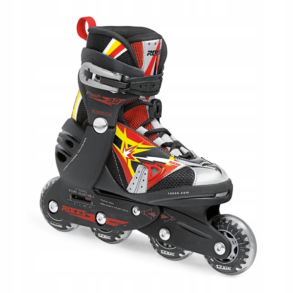 Rolki dziecięce ROCES FLASH 3.0 kolorowe rozsuwane rozm. 30-35