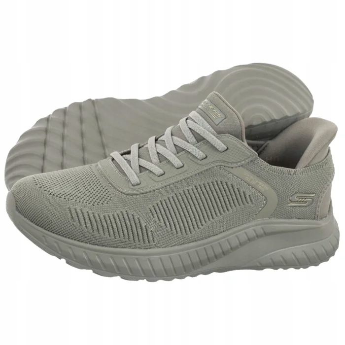 Sportovní boty Skechers Bobs Squad Chaos Current Muse Slip-Ins Olivové