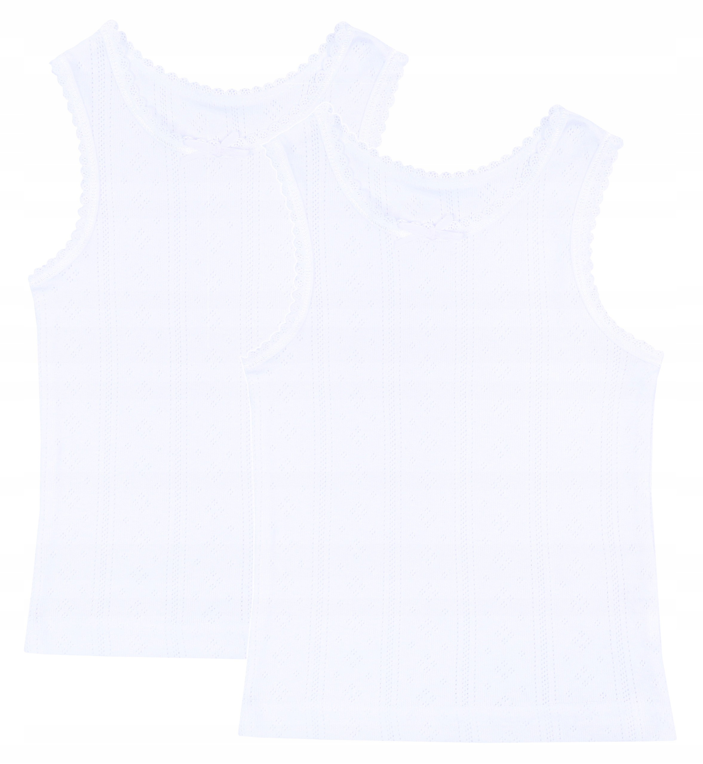 2 x biała, dziewczęca podkoszulka PRIMARK 3-4 lat