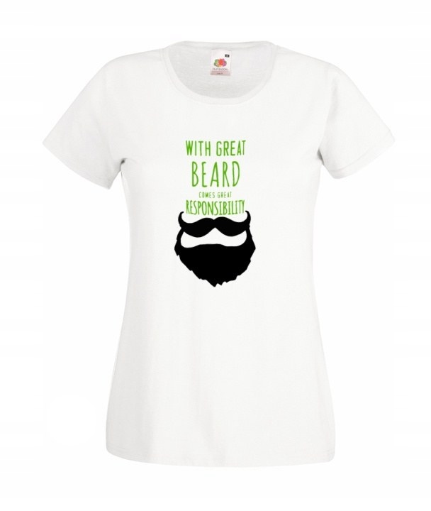 

Damska Koszulka Broda Wąsy Brodacz Drwal