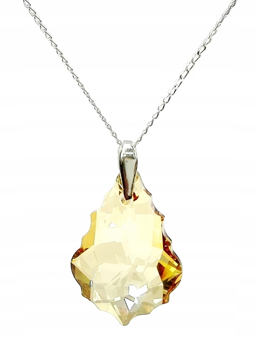 

Naszyjnik srebrny Swarovski baroque