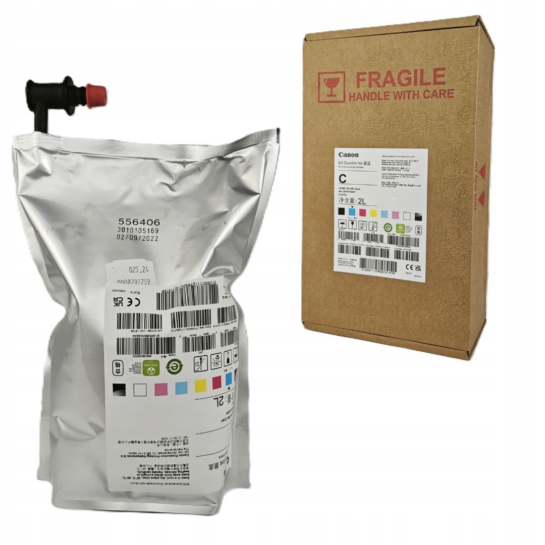 Inkoust Canon IJC257 Uv Ink Cyan 2 l pro Arizonu 1240, 1260, 300, 640, 550