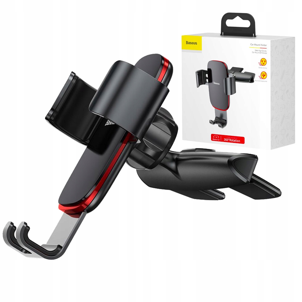 BASEUS GRAWITACYJNY UCHWYT SAMOCHODOWY NA TELEFON HOLDER DO SAMOCHODU DO CD