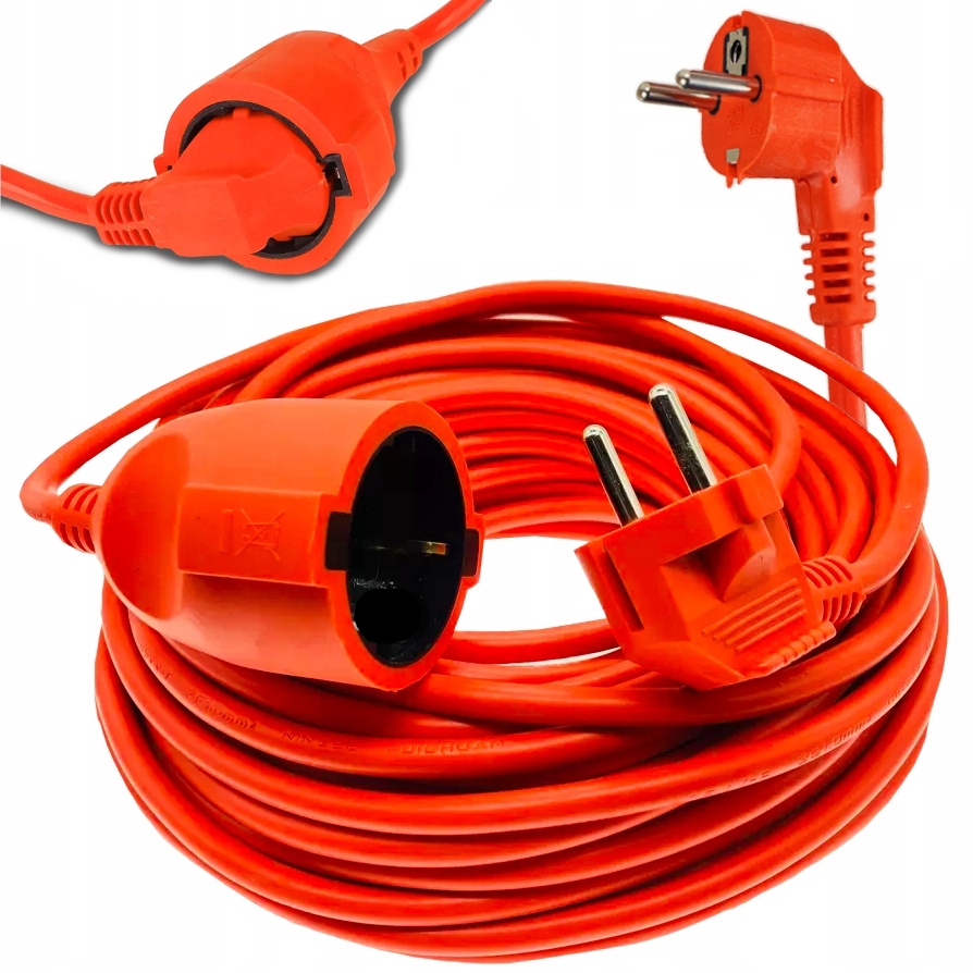 

Przedłużacz Ogrodowy Budowlany Gruby 3x25mm 20M