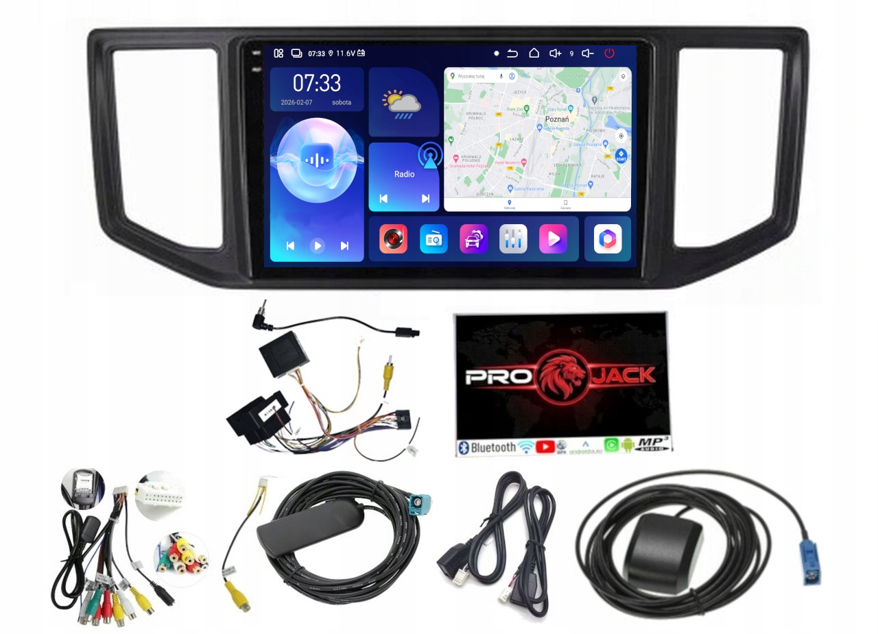 Autorádio S Gps Navigací Android Vw Crafter 2017-2022 Wifi Usb 6GB 128GB Sim