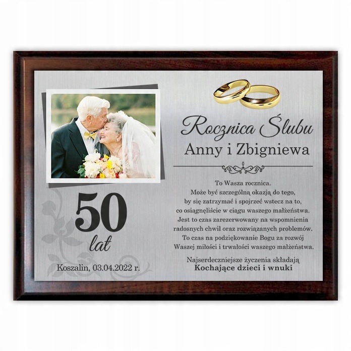 

Rocznica Ślubu Jubileusz 20 25 30 35 40 50