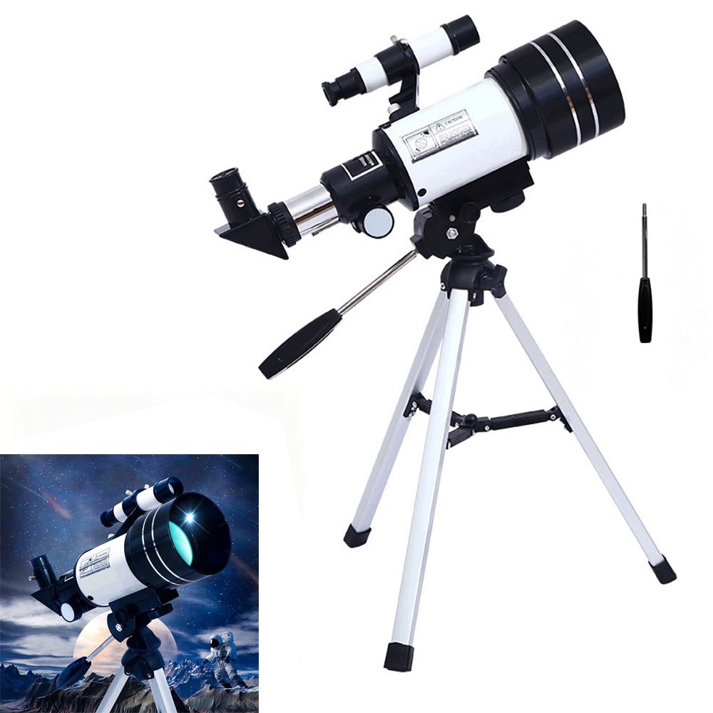 Přenosný Astronomický Dalekohled 70 MM 15X-150X Fokus Dárek Pro Děti