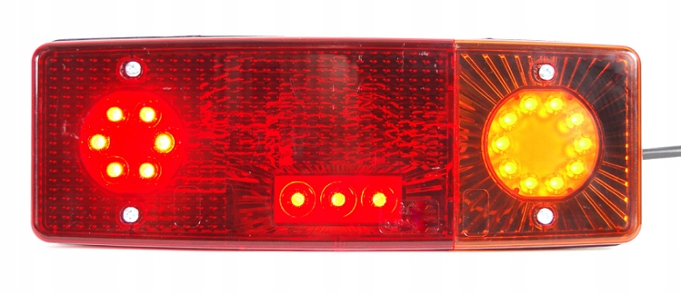 LAMPY TYLNE C360 PRZYCZEPA L+P KOMPLET WAŚ LED! Producent części WAS