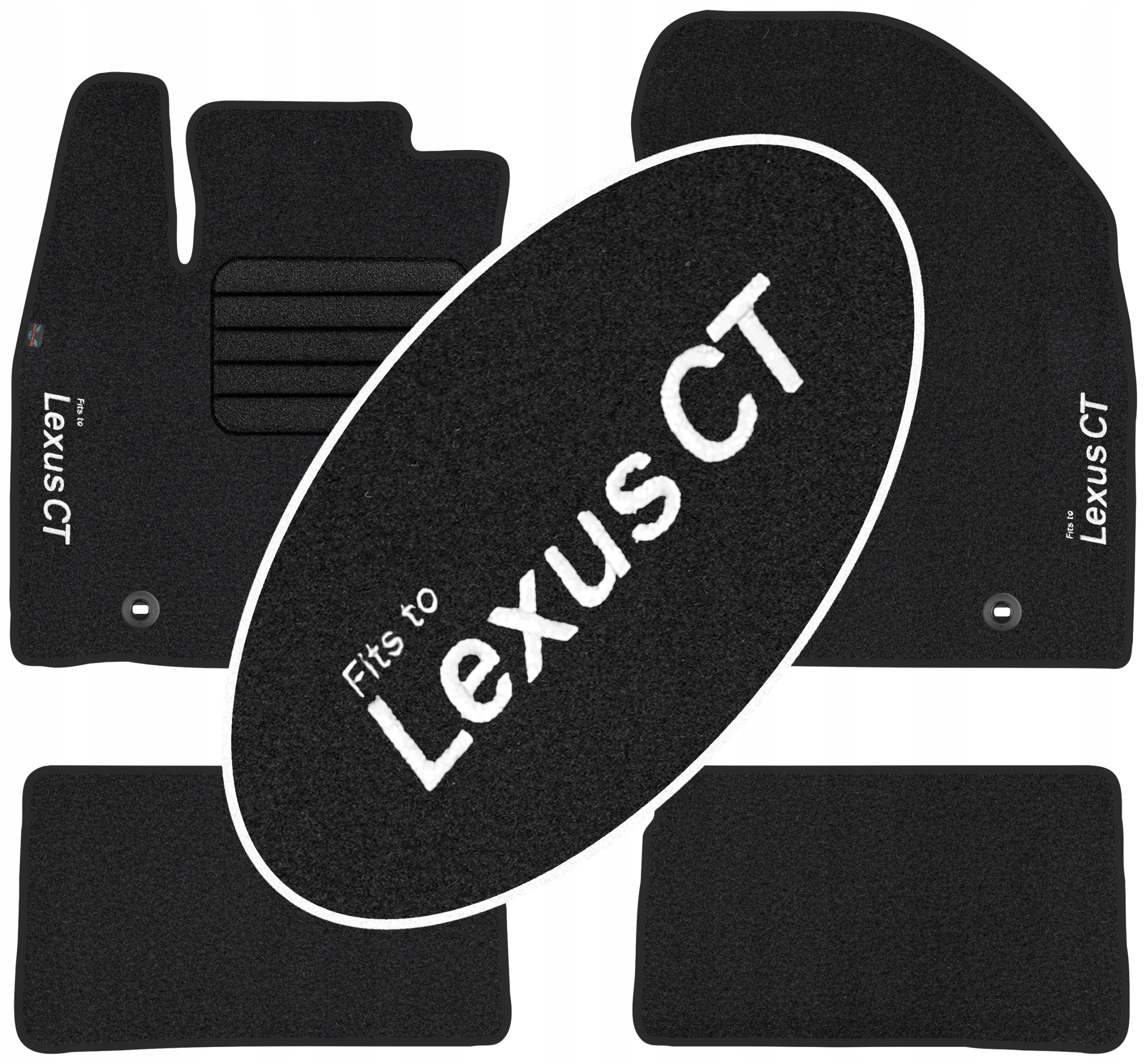 

Lexus Ct 200h 2010-2020 Welurowe z Haftem