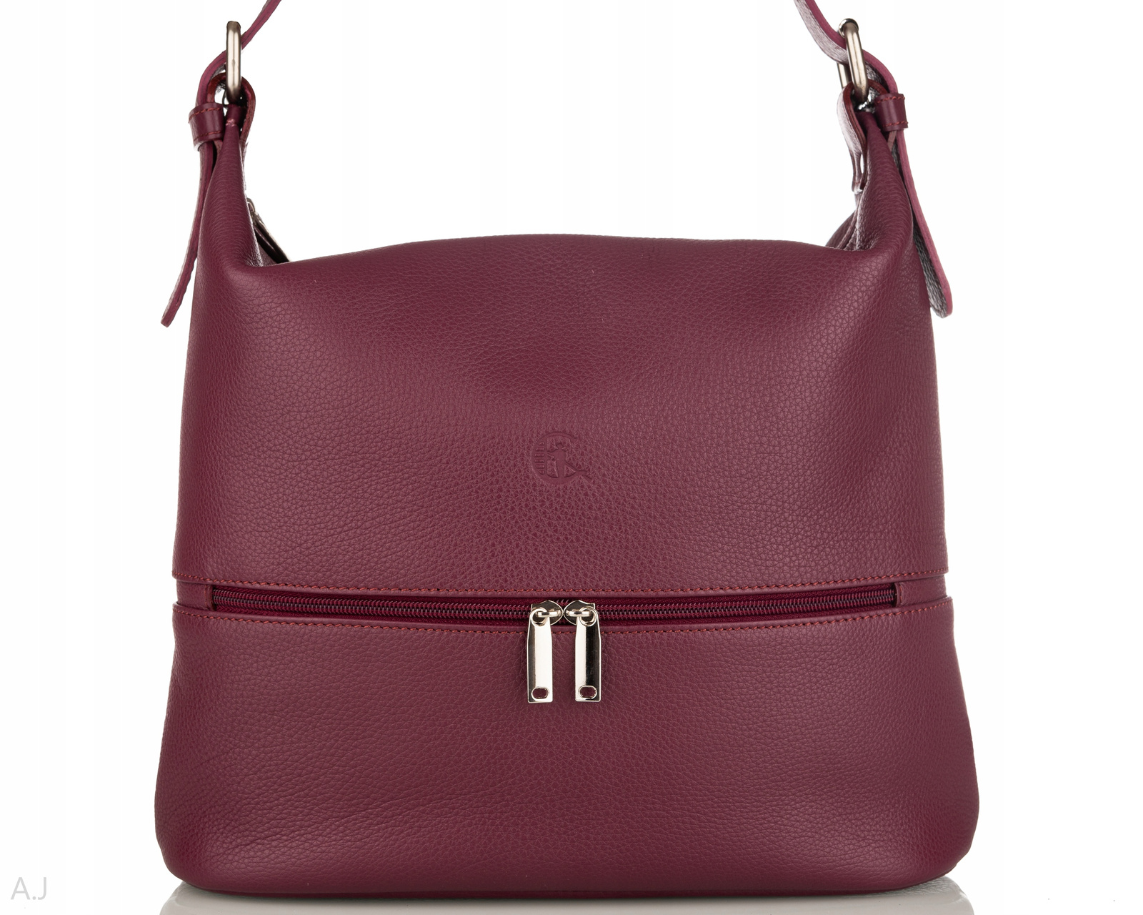 Dámská kabelka z přírodní kůže, střední kožená, elegantní, polská kvalita