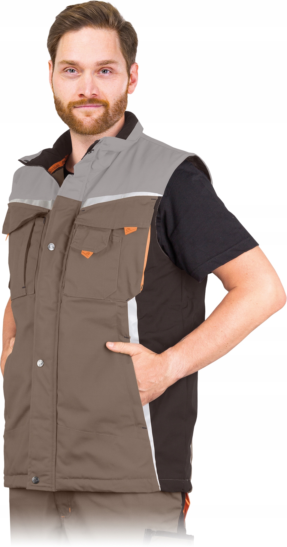 Zateplená vesta New Age canvas Bebrp vel. 3XL