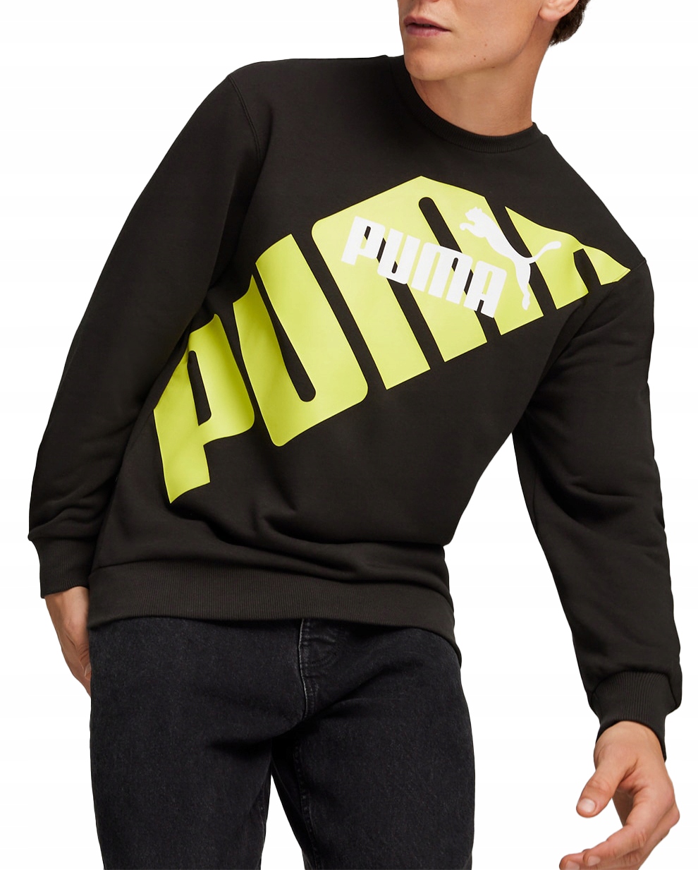 3120 Pánská Mikina Puma Dresová Přes Hlavu Bez Kapuce Černá M