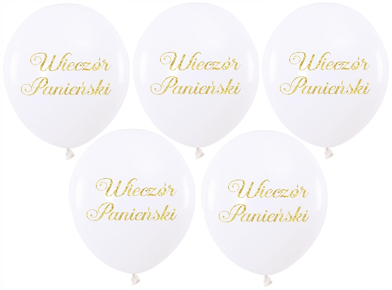 

Balony Na Wieczór Panieński Balon Białe 30CM 5 Szt