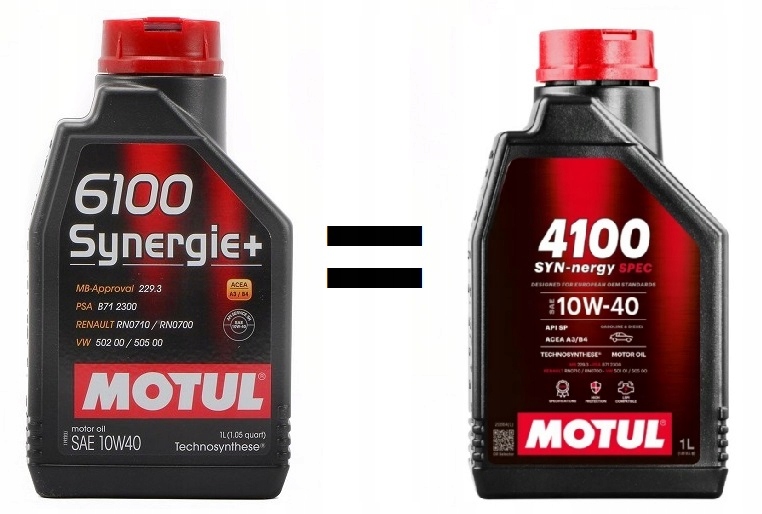 Olej Motul 4100 SYN-nergy Spec 10W40 dawniej Motul 6100 Synergie+ 1L