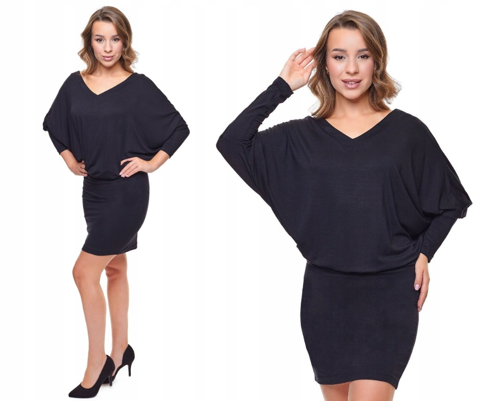 Luźna sukienka nietoperz kimono oversize L/XL