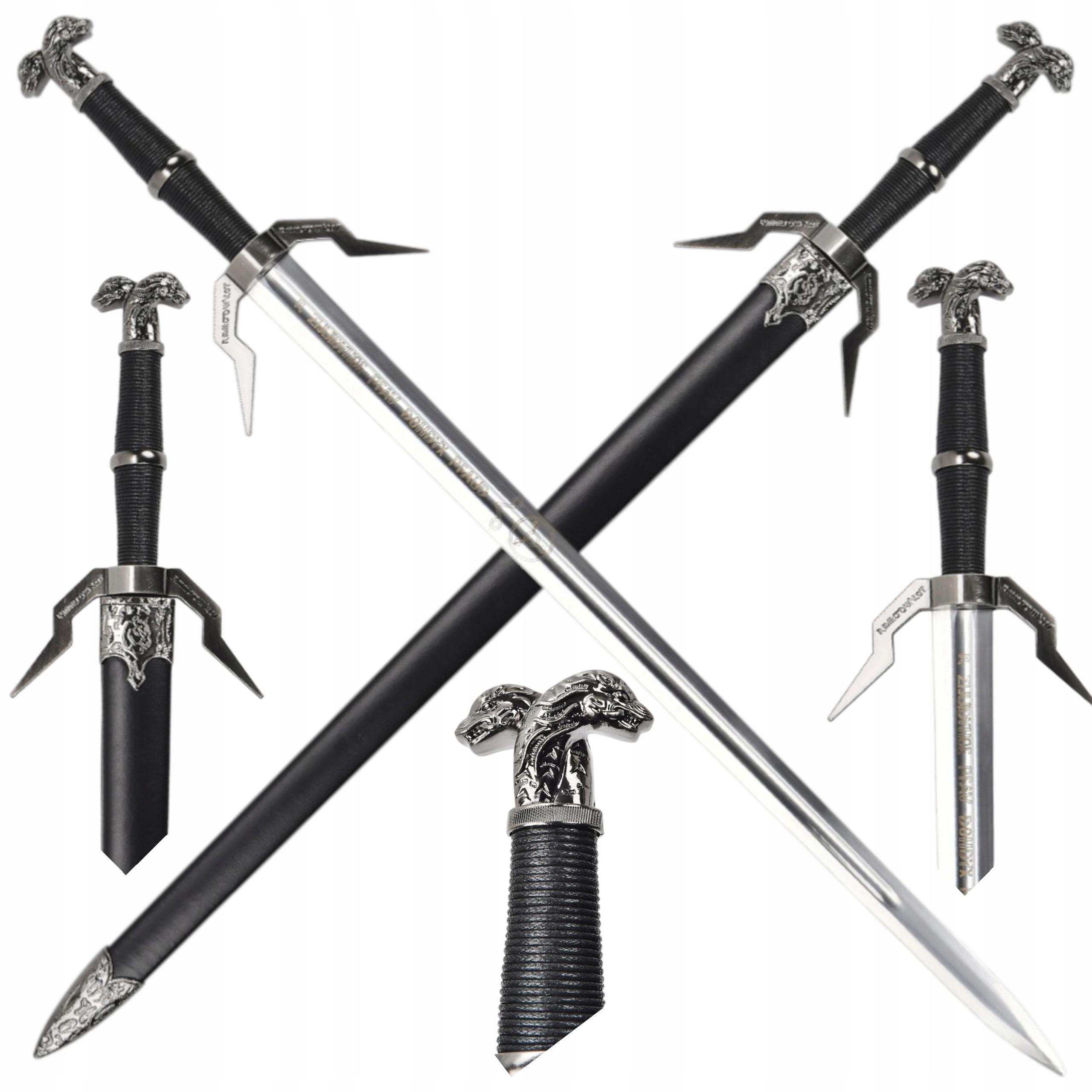 Meč Geralta Ocel Inspirovaný zaklínačem The Wittcherr s pouzdrem 82 cm JT6407