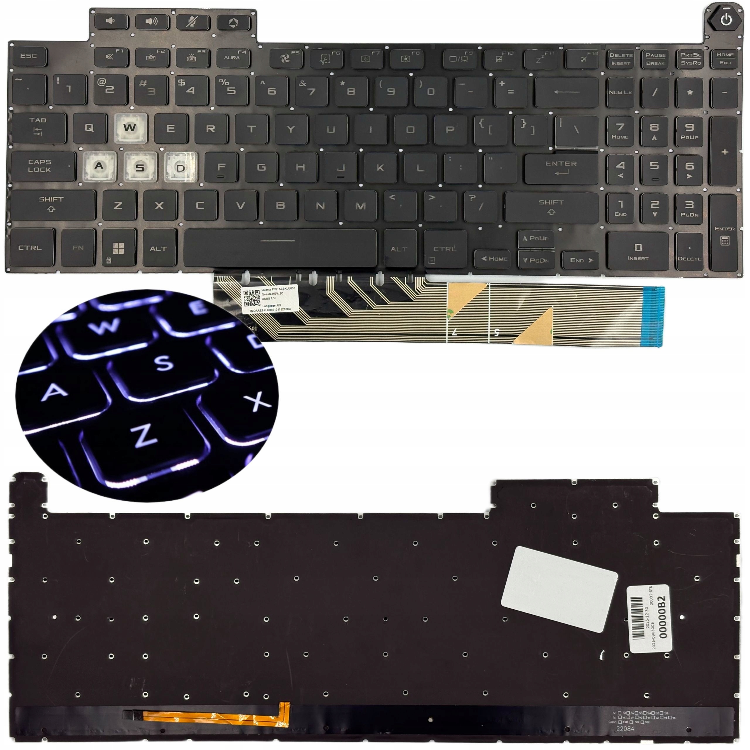 Klávesnice pro Asus Tuf FA507 FA507NU FA507NV FA507RC FA507XI FX517 Rgb Led