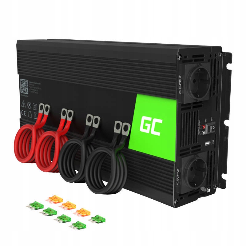 Automobilový menič napätia Green Cell INV10 12V 230V 2000W/4000W