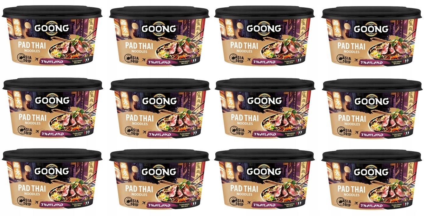 Levně 12x 90g Goong Nudle Pad Thai Karton (Balení 12 kusů)