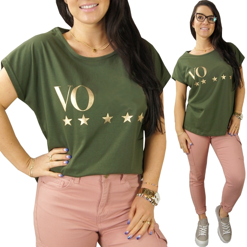 

Bluzka koszulka Kobiecy Tshirt Bawełna nadruk, 3XL