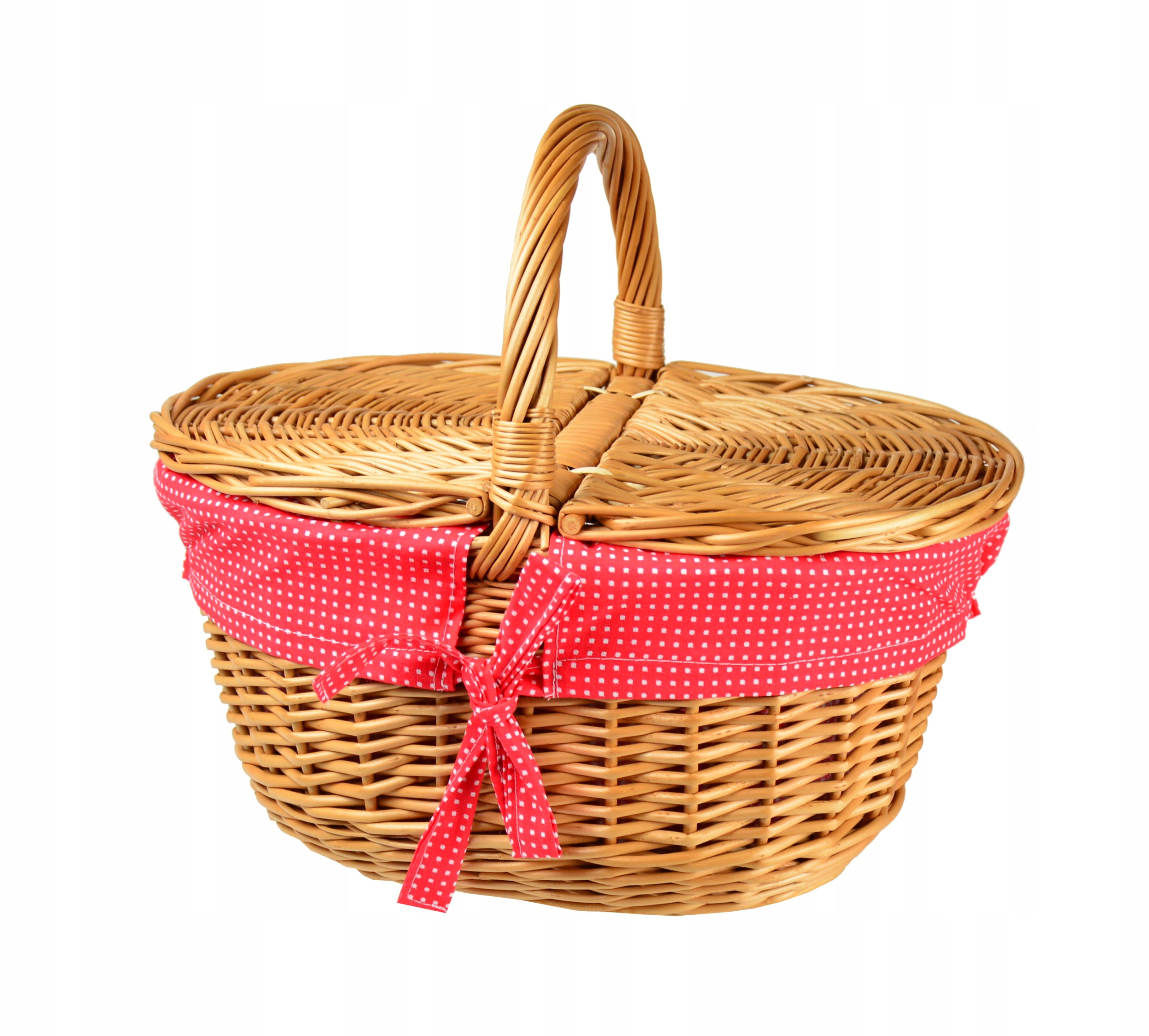 KOSZYK NA PIKNIK wiklinowy kosz PIKNIKOWY roz. M Marka inna