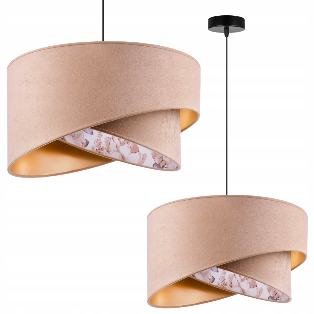 Stropná Závesná Lampa Luster Do Obývacej Izby Spálne Glamour Tienidlo