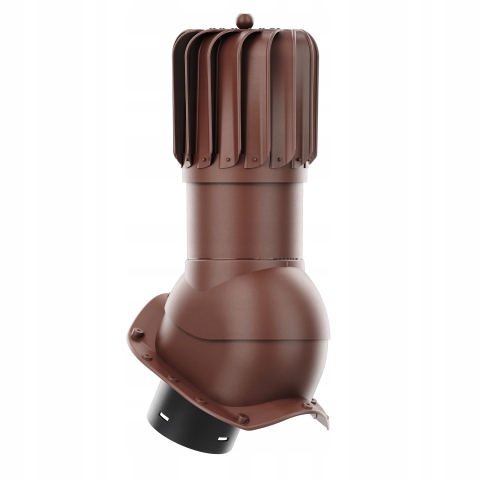 Rotačný krb Rotoline pre plechovú krytinu, profil X fi 150 mm, bronz
