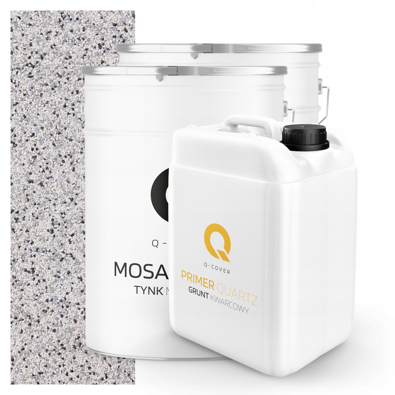 Mozaiková Dekorativní Omítka penetrační nátěr Sada 13m2 světle šedá M31