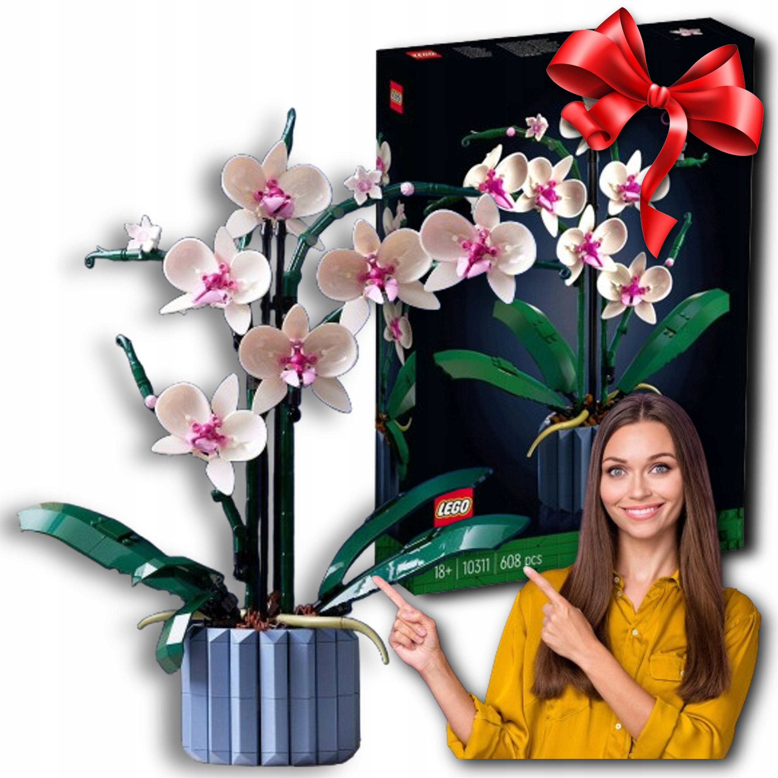 lego Storczyk Orchidea Gałązka Jak Żywy creator Kwiaty Orginalny