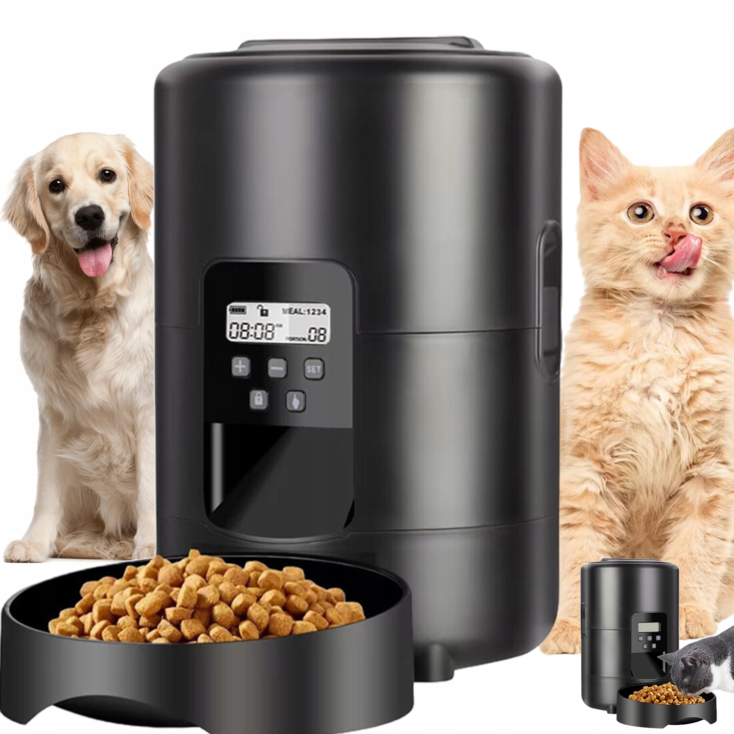 Levně 2 L Automatické Krmítko Pro Zvířata Usb Led S Duálním Napájením