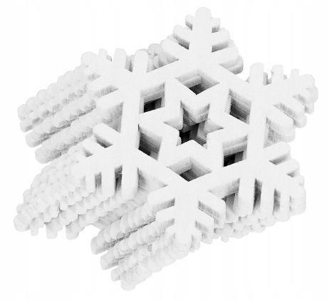 

Gwiazdki Gwiazdka Śnieżynki Drewniane 5cm 10szt