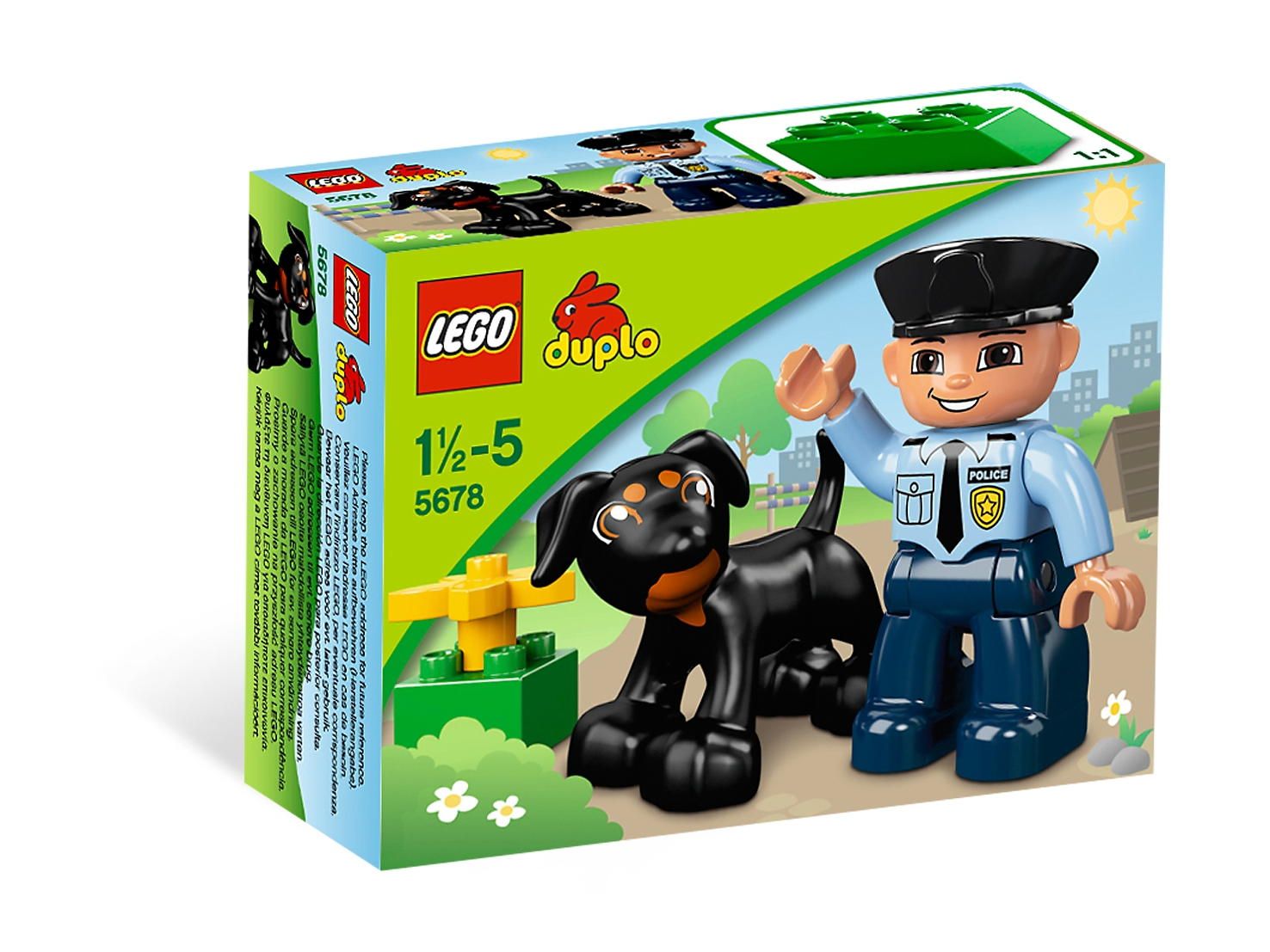 Lego Duplo 5678 Lego Duplo Policjant z psem Nowy Zestaw Unikat
