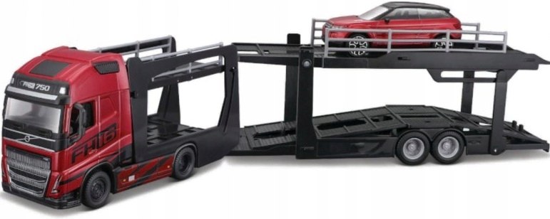 Volvo FH16 odtahovka lora Land Rover Lrx Bburago 1:43