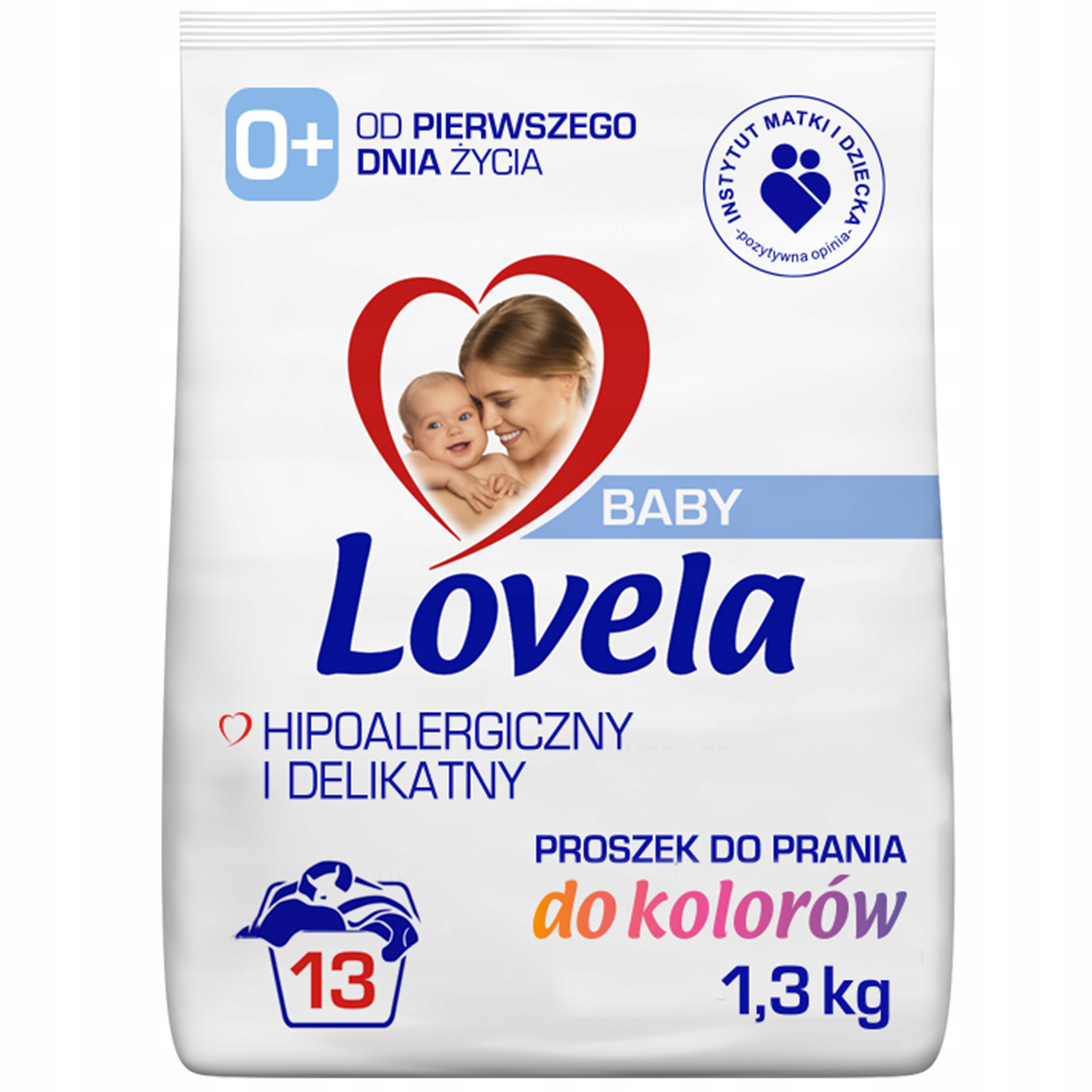 Lovela Baby hypoalergénny prací prášok na farby pre bábätká 1,3 kg