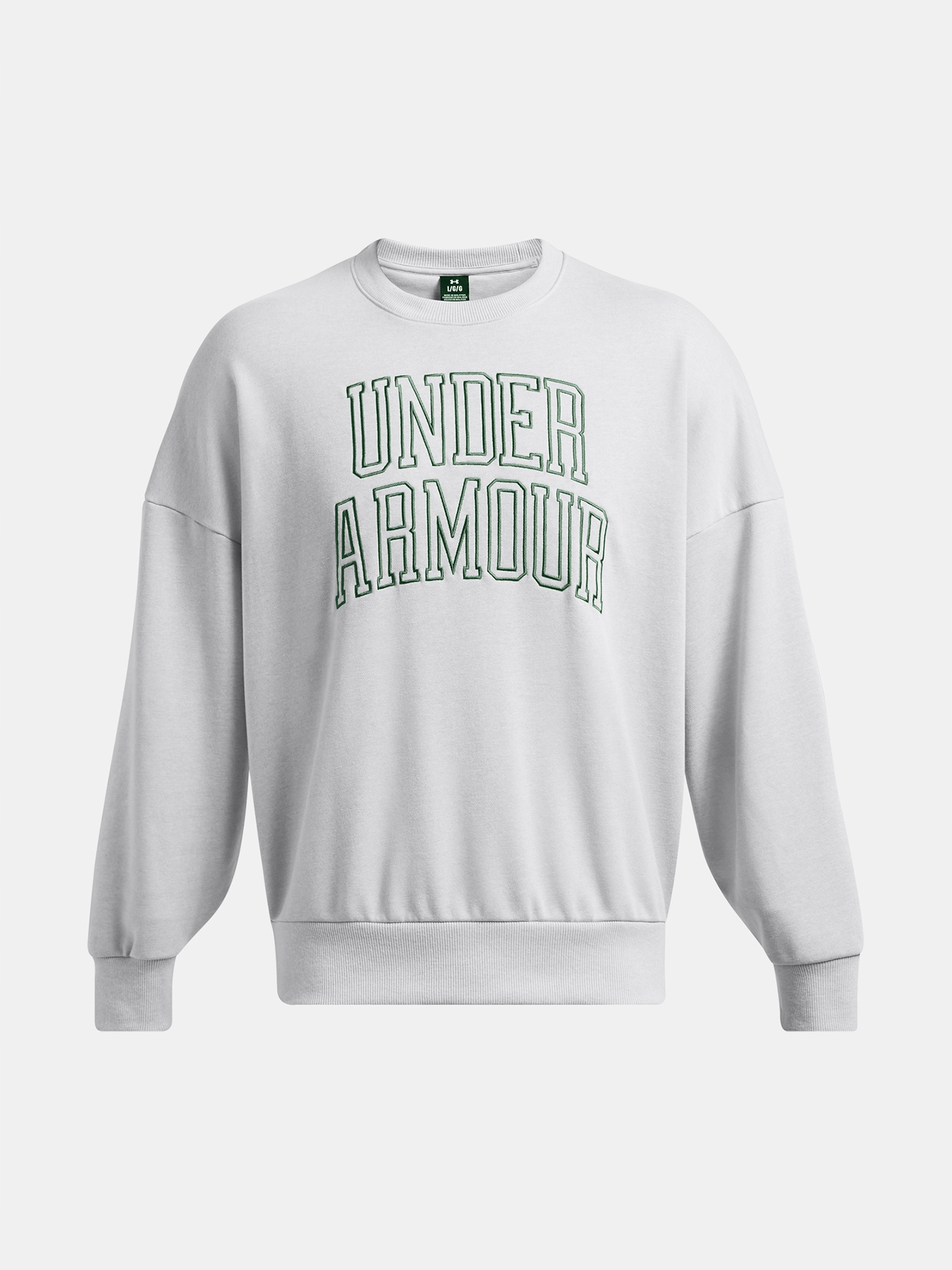 Pánská mikina Under Armour Ua Icon Hwt Terry Os Crew-GRY
