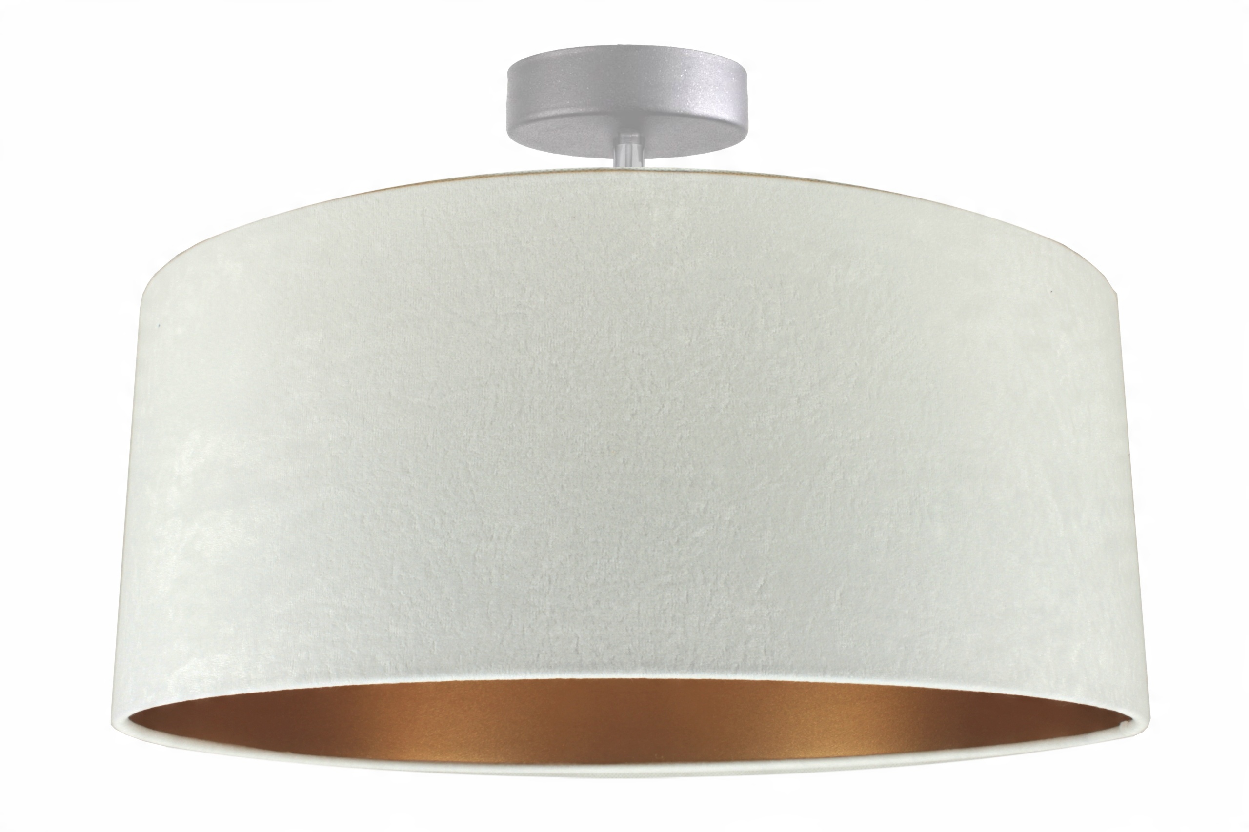 

Lampa Wisząca Sufitowa Żyrandol Abażur Welur 40 CM