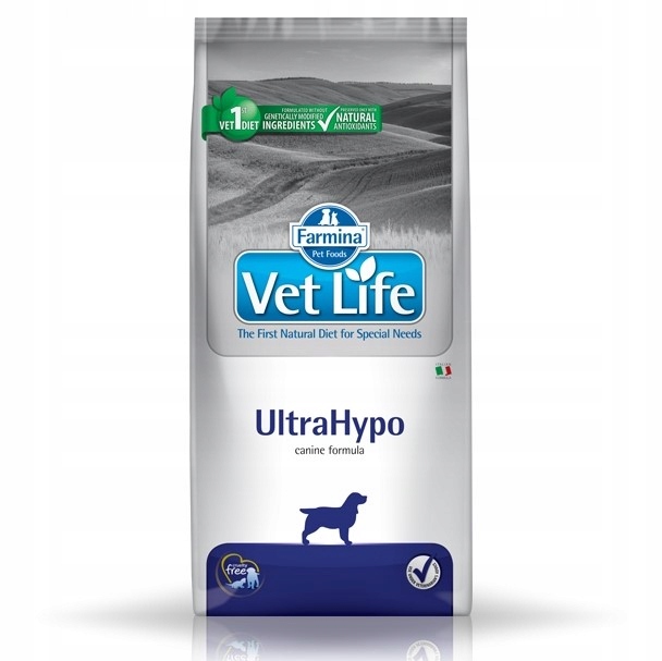 Levně Farmina Vet Life Dog UltraHypo 12 kg Hypoalergenní psi, Rybí hydrolyzát