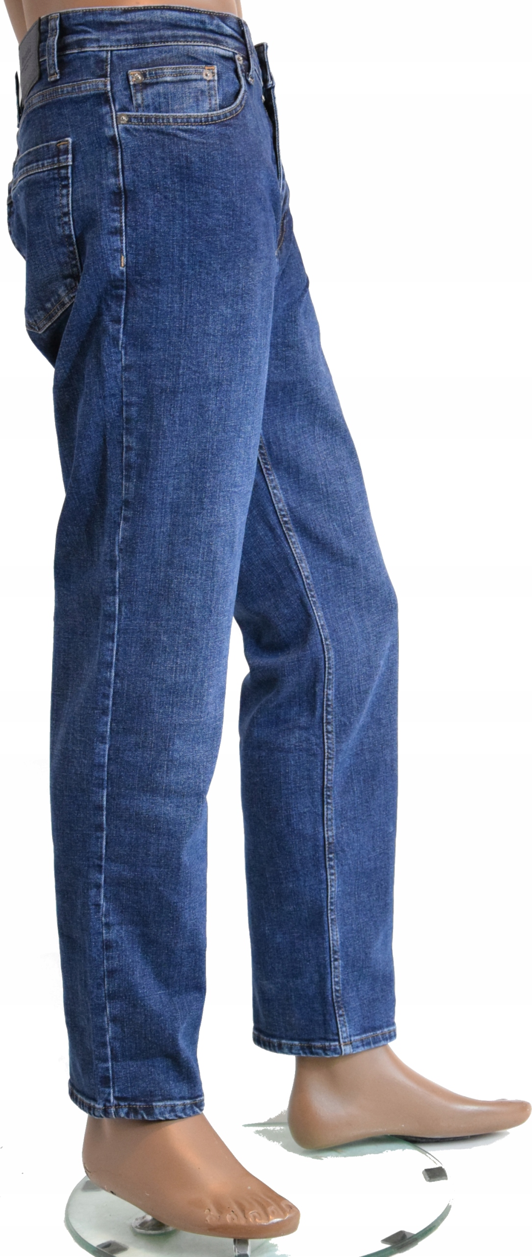 Módní Pánské Džíny Redstar 1401-58 Tmavě Modré Slim Fit, délka 30" VEL.34/30