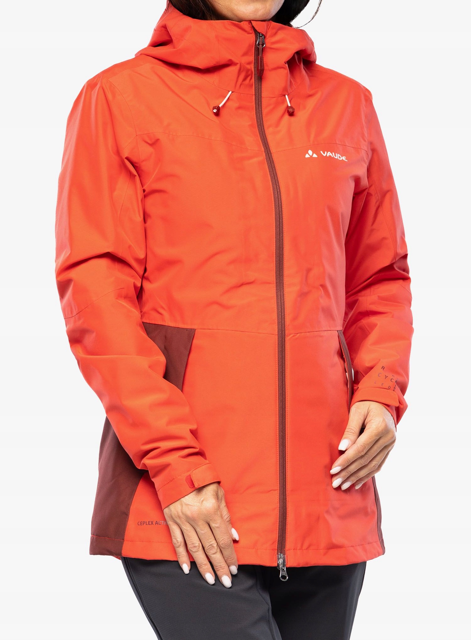 Dámská bunda 3v1 Vaude Valsorda 3v1 Jacket flame 38 (s)