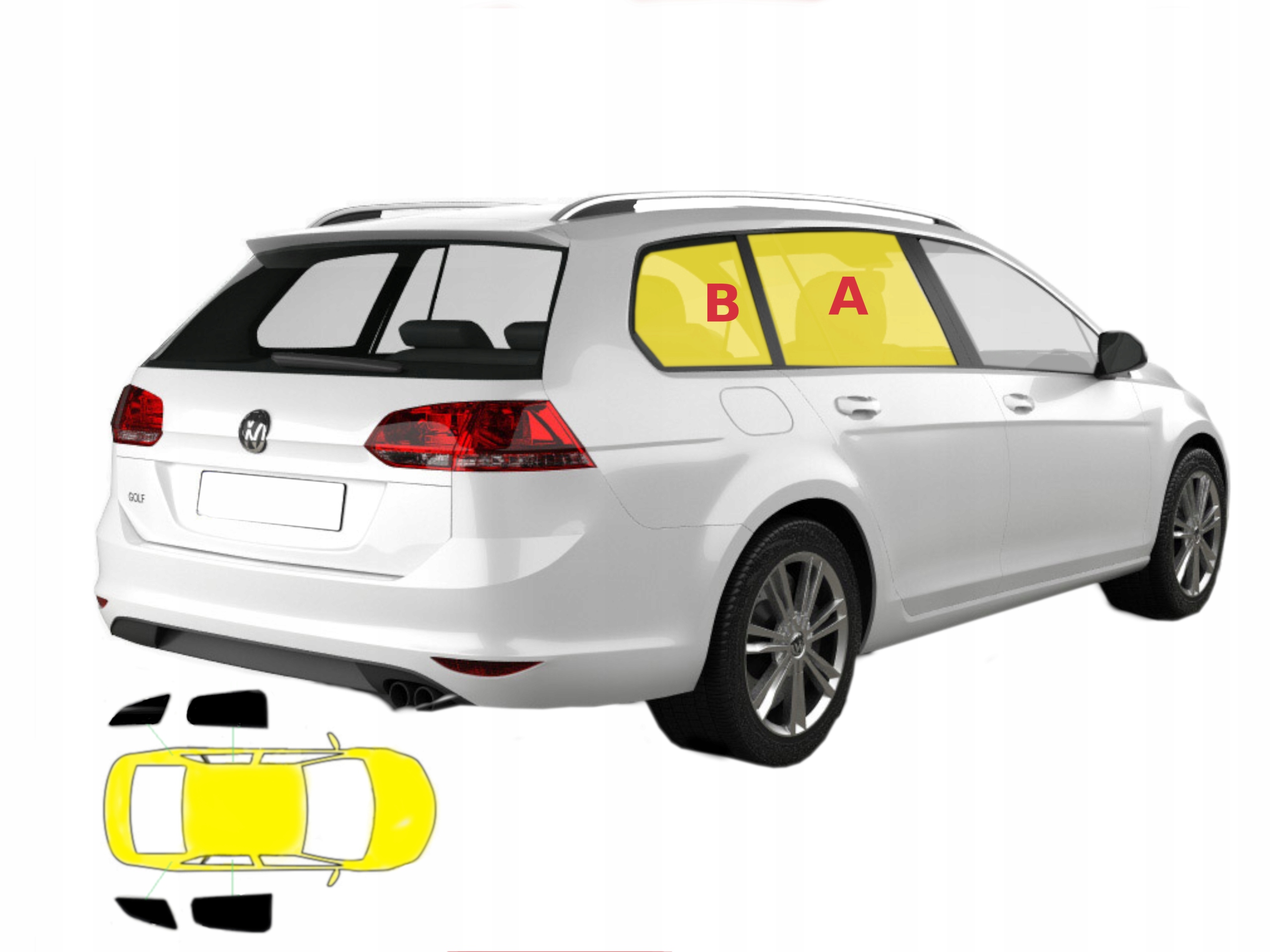 

Zasłonki osłonki przeciwsłoneczne Golf 7 VII kombi