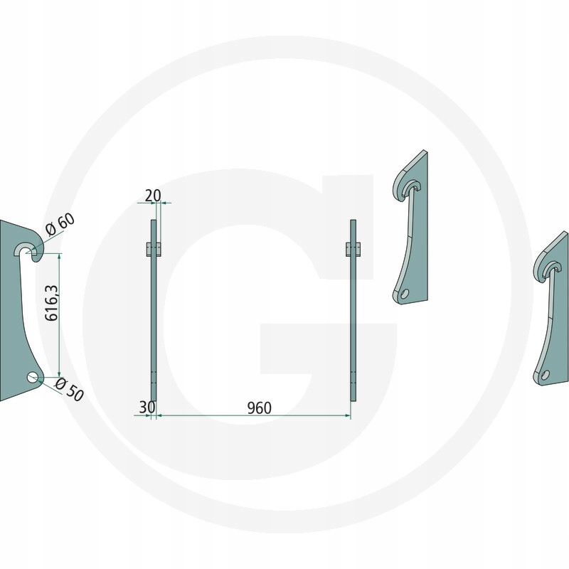 Mocowanie Hitachi JCB Komatsu Liebherr Volvo