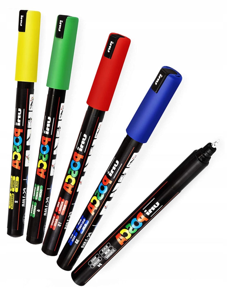 

Marker z farbą plakatową Posca PC-1MR, 5 sztuk