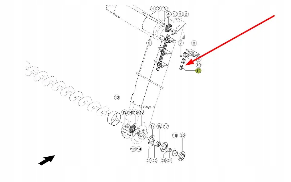 002860.0 Spinka łańcucha CLAAS Marka inna