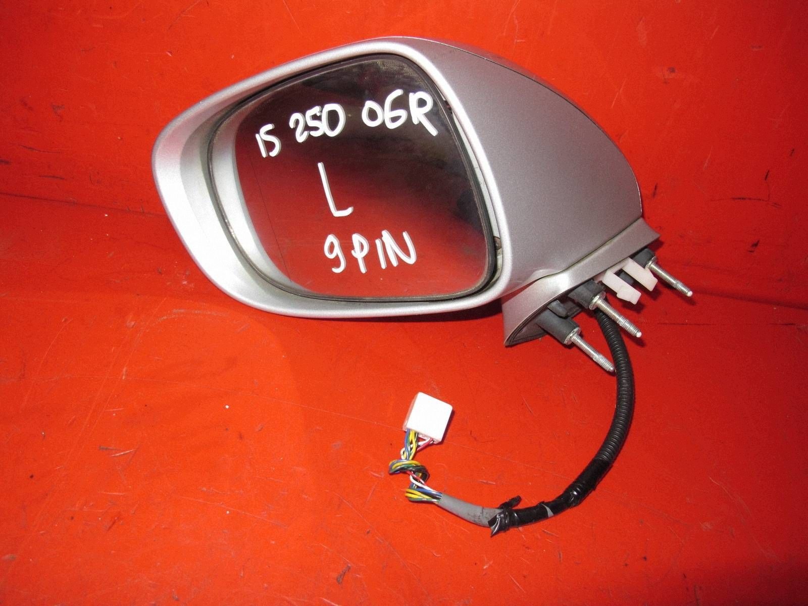 LEXUS IS II E2 9-PIN mirror left 1G1 silver IS200 IS220 IS250 05-09 GB